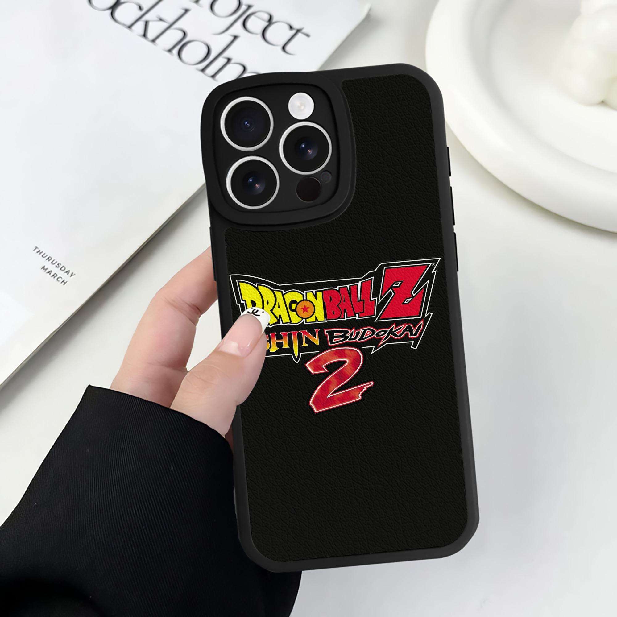 （画像用） ドラゴンボール DRAGON BALL 【iPhone 16シリーズ対応】シリコンスマホケース（レザー調） 材質：シリコン